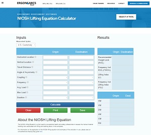 NIOSH Lifting Equation Webinar - Sales Page - E+ Education